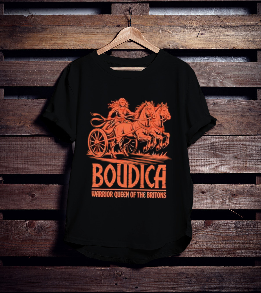 Boudica Warrior Queen Of The Britons Chariot Fighter T-Shirt