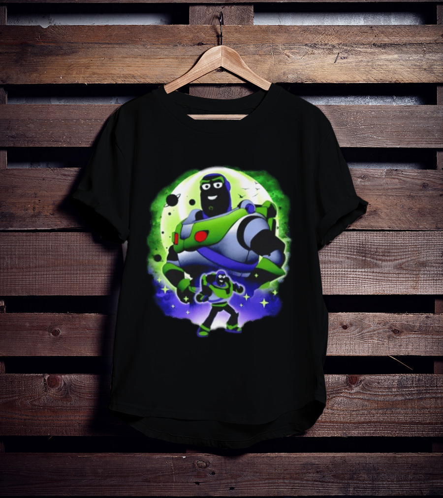 Buzz Lightyear Space Ranger Moon Planetary System Toy Story Galaxy T-Shirt