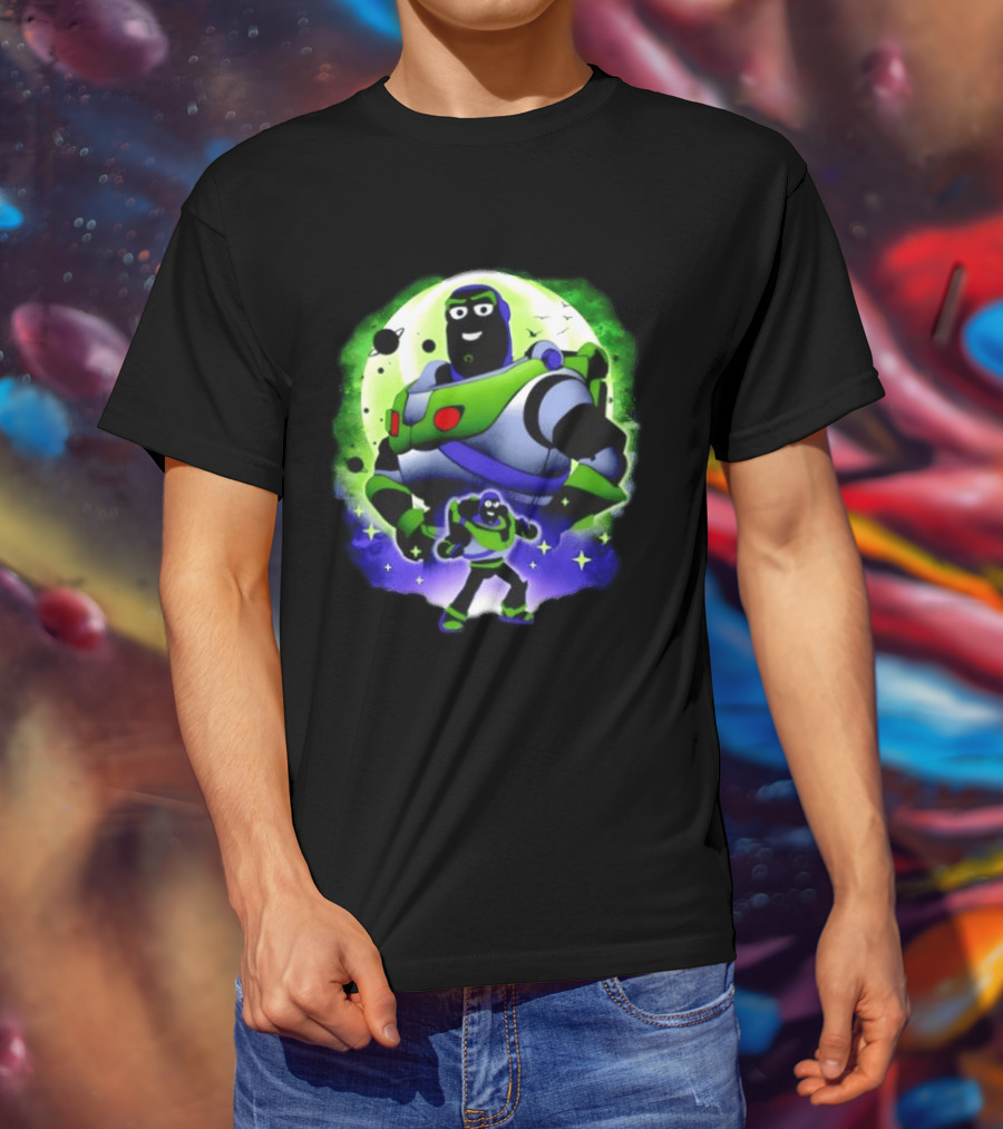 Buzz Lightyear Space Ranger Moon Planetary System Toy Story Galaxy T-Shirt