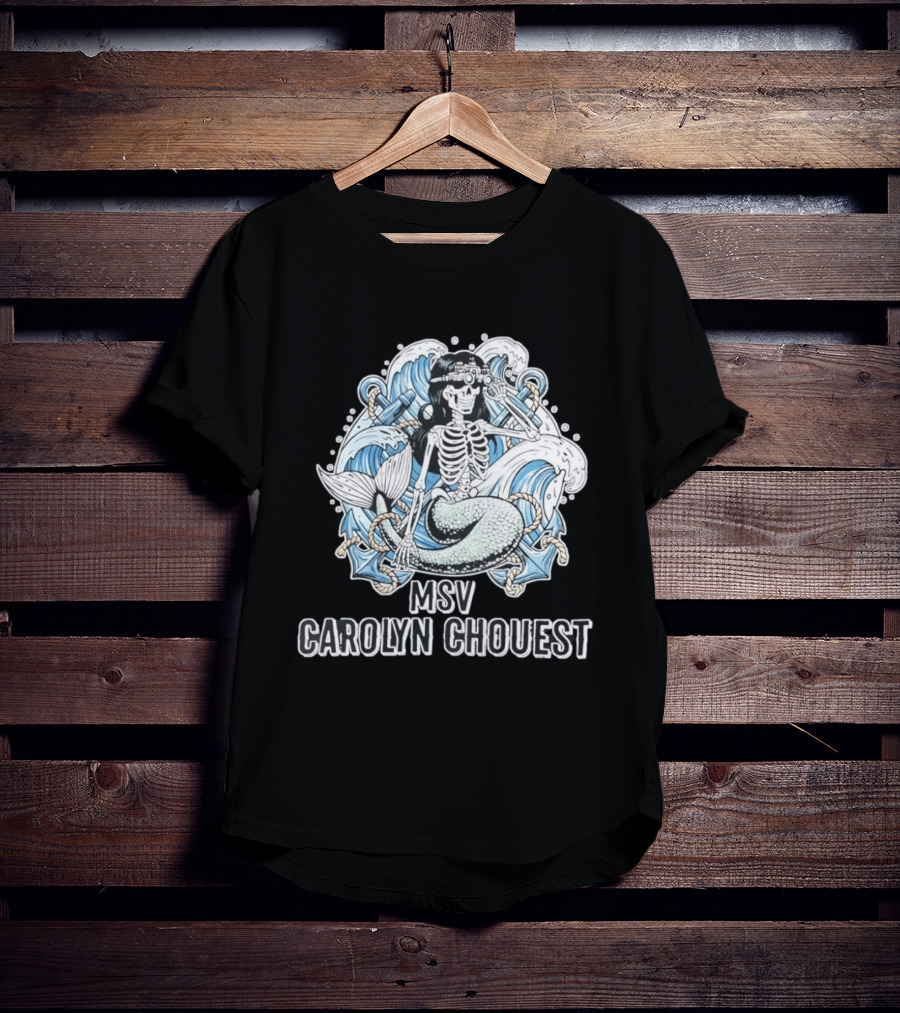 Skeleton Mermaid With Night Vision Goggles MSV Carolyn Chouest T-Shirt