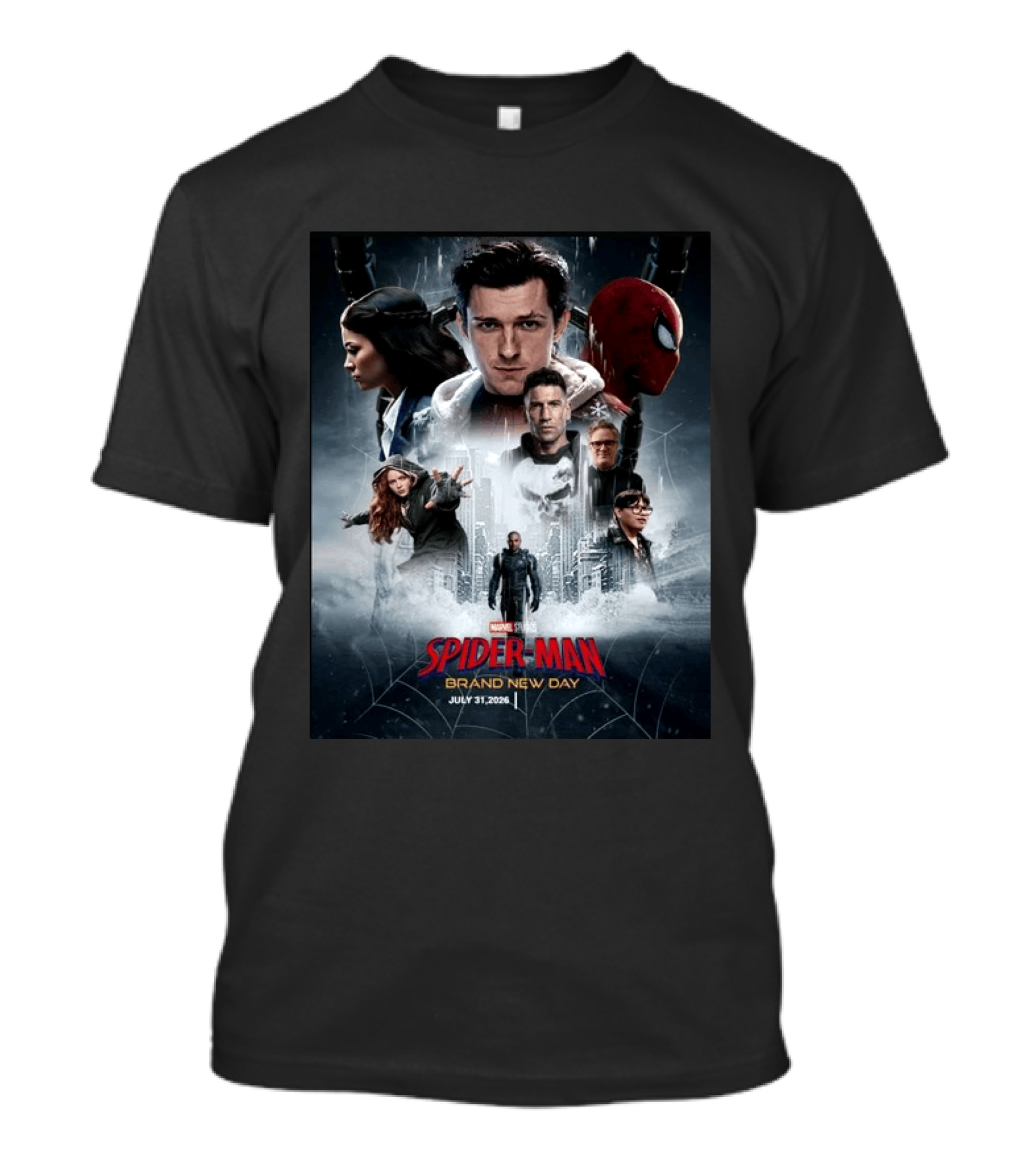 Marvel Studios Spider Man Brand New Day July 31 2026 Movie T-Shirt