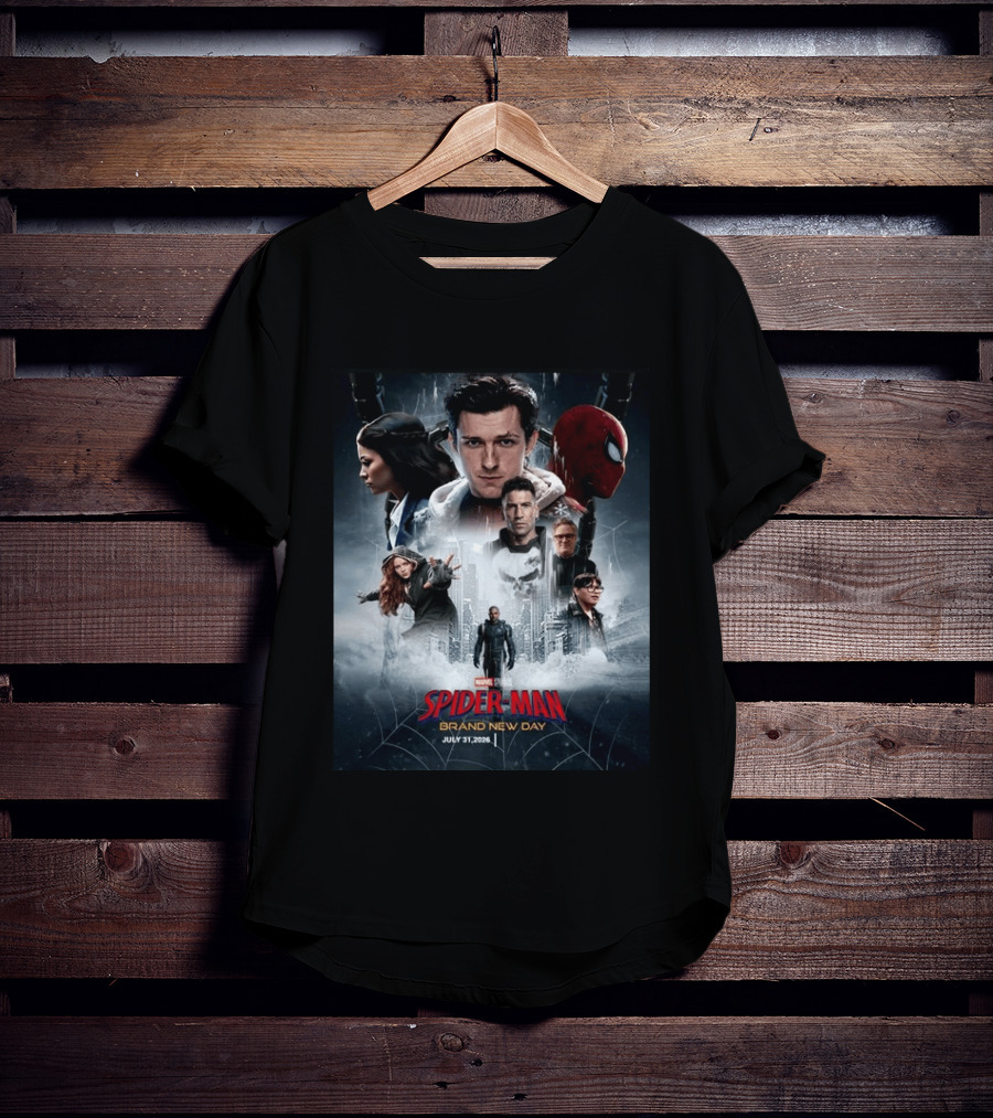 Marvel Studios Spider Man Brand New Day July 31 2026 Movie T-Shirt