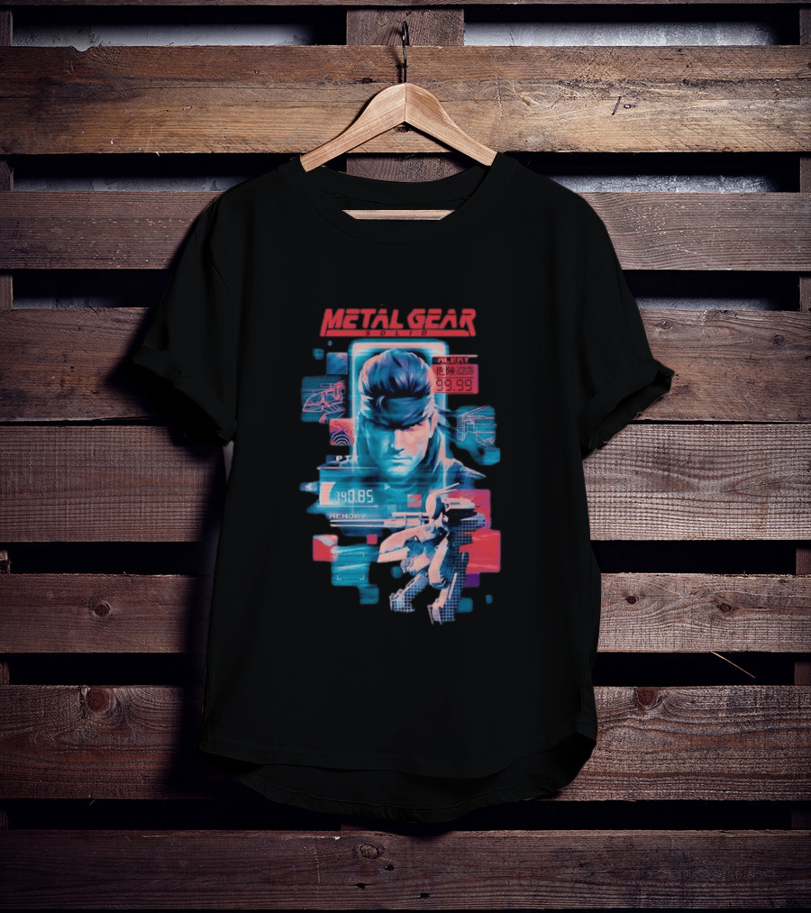 Metal Gear Solid Snake Tactical Espionage Action Alert 99.99 PTT Memory 89.85 T-Shirt