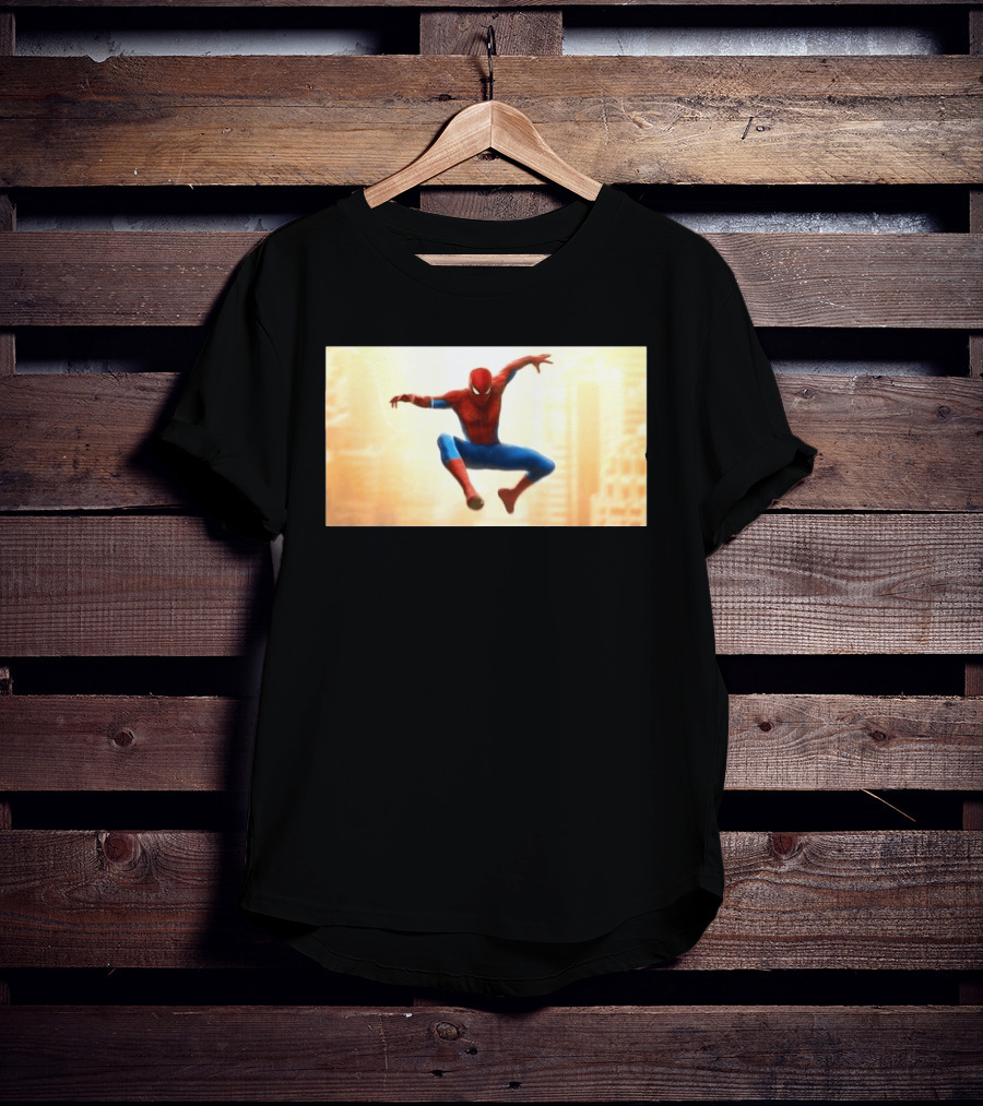 Spider Man Brand New Day July 2026 Jumping Action Pose Classic Suit T-Shirt