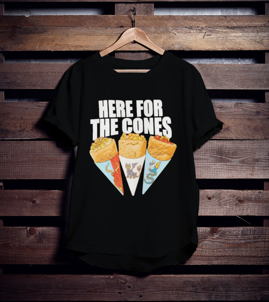 Here For The Cones Toothless How To Train Your Dragon Universal Epic Universe T-Shirt