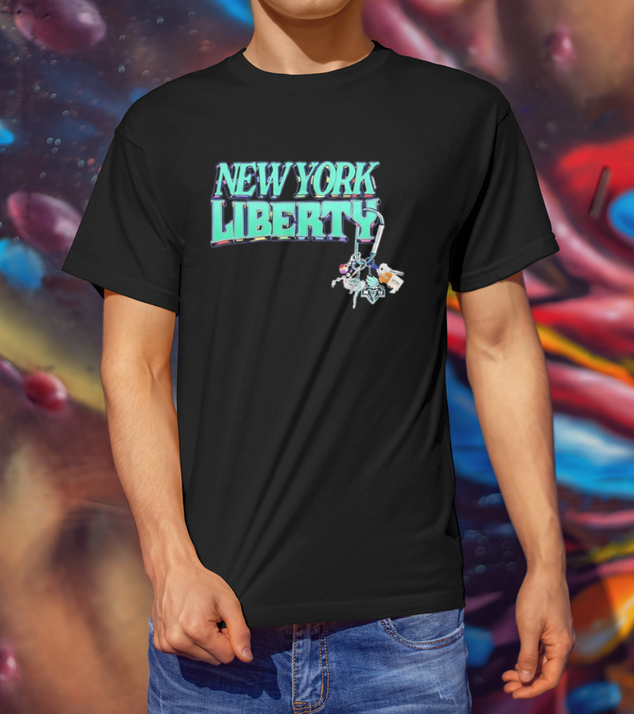 New York Liberty Carabiner Pride Keychain Accessories T-Shirt