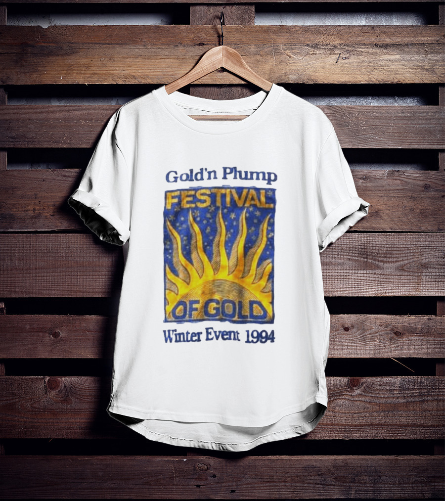 Gold N Plump Festival Of Gold Winter Event 1994 Sunburst And Stars T-Shirt