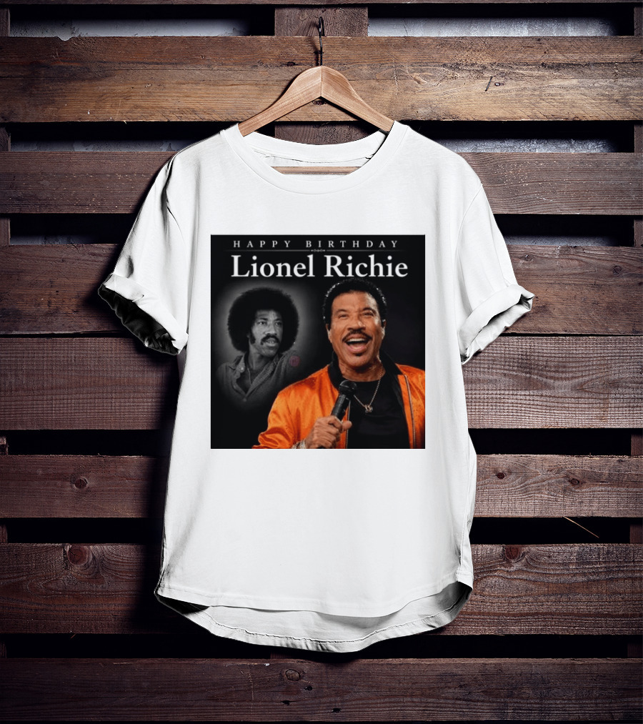 Happy Birthday Lionel Richie Vintage And Modern Singing Celebration T-Shirt