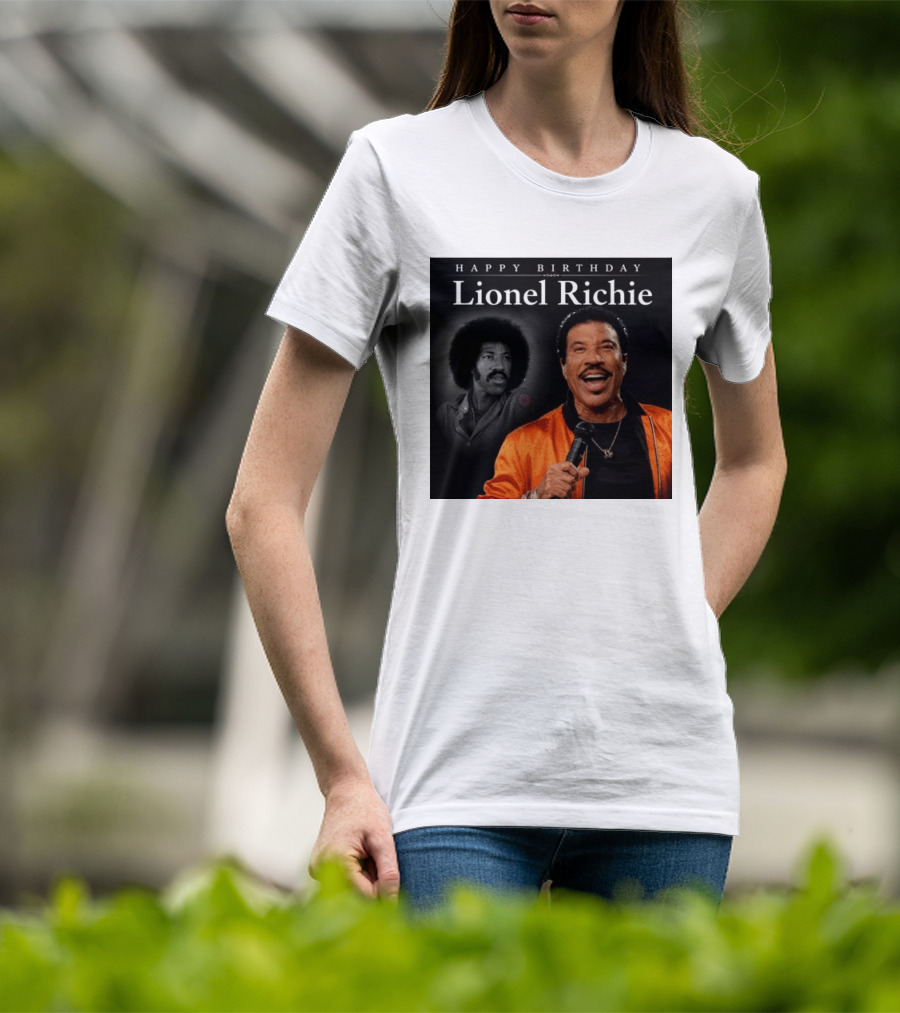 Happy Birthday Lionel Richie Vintage And Modern Singing Celebration T-Shirt