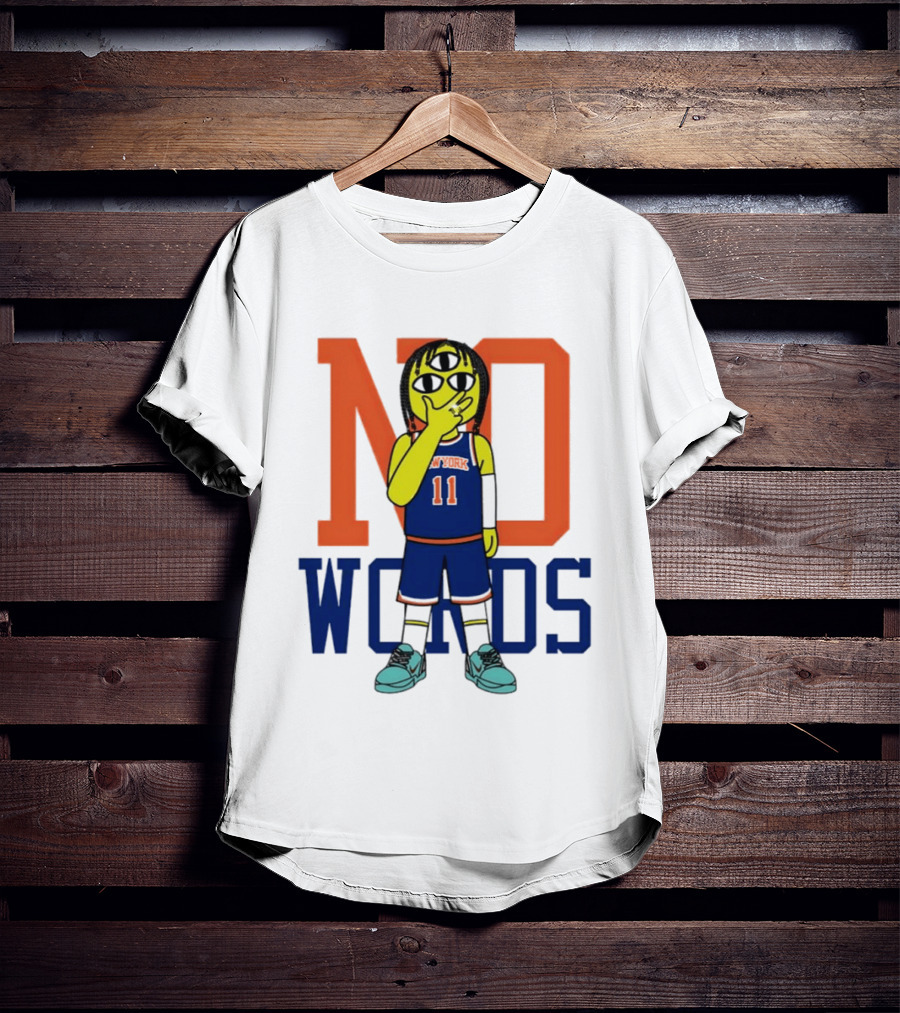 Jalen Brunson New York Knicks No Words Three Eyed Cartoon T-Shirt