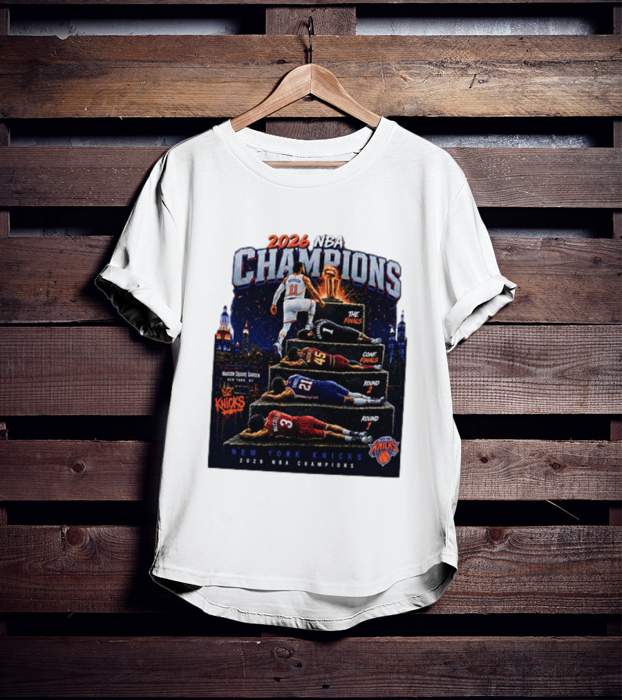 2026 NBA Champions New York Knicks Jalen Brunson Road To Glory T-Shirt