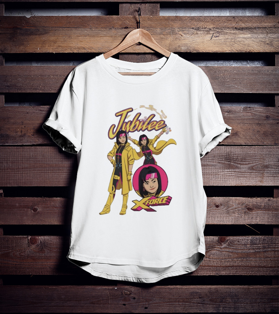 Jubilee Marvel Comics X Men X Force Power Energy Fireworks T-Shirt