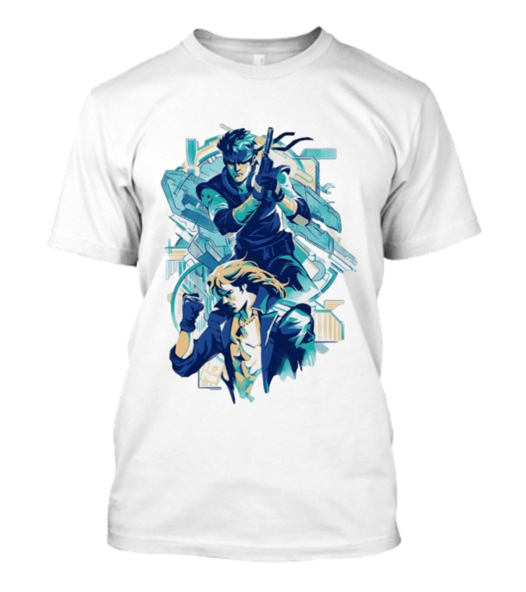 Solid Snake Frank Jaeger Tactical Espionage Metal Action T-Shirt