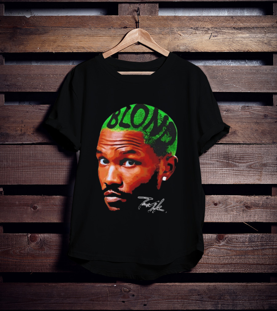Frank Ocean Blond Album Cover Green Hair R&B Music T-Shirt