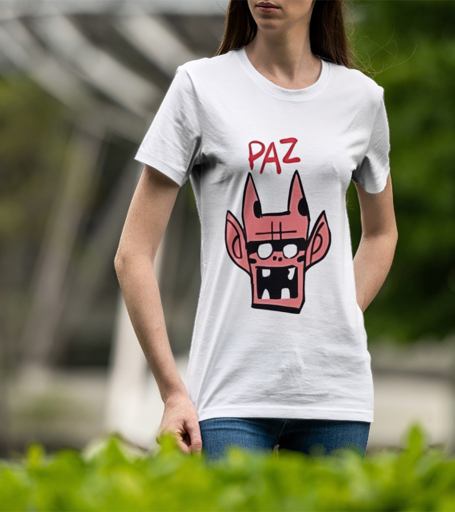 Gorillaz Paz Cartoon Character Face T-Shirt
