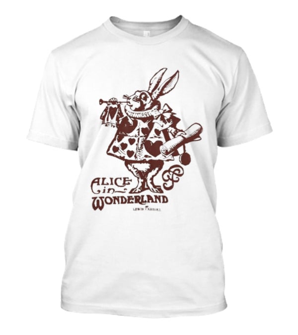 White Rabbit Alice In Wonderland Lewis Carroll T-Shirt