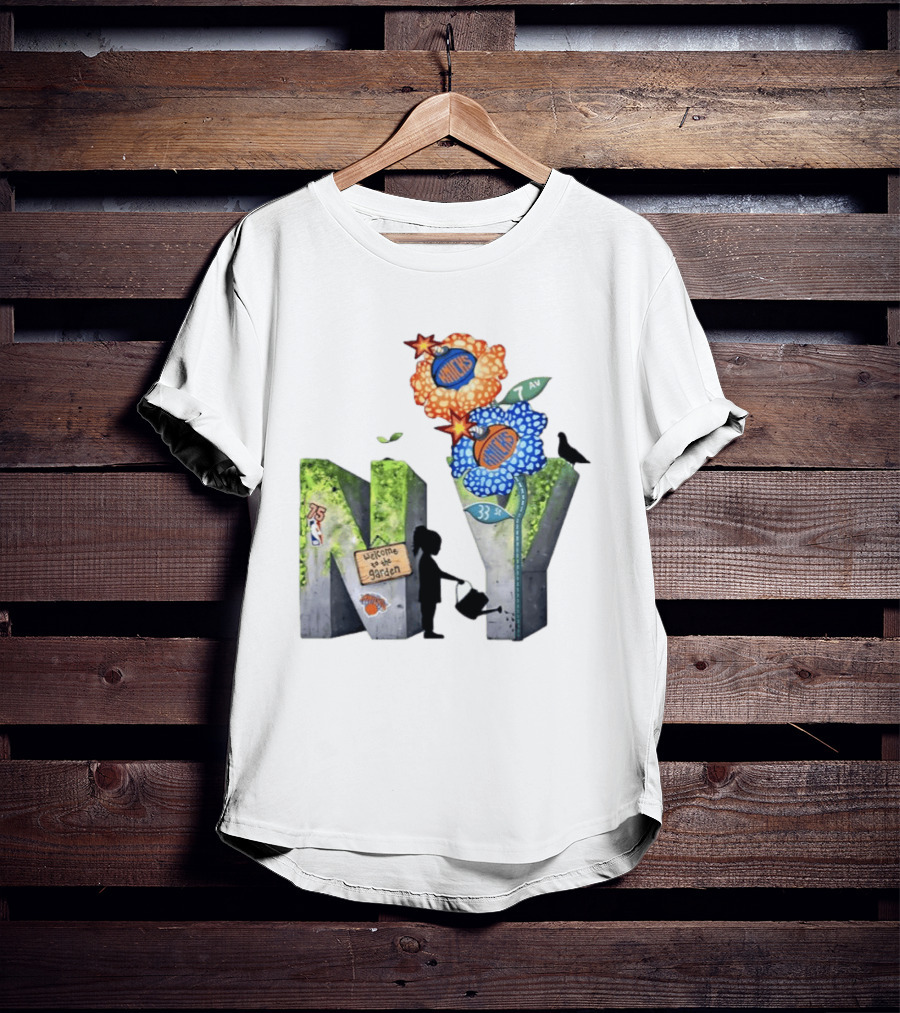 New York Knicks Welcome To The Garden 75th Anniversary 33 Seventh Avenue T-Shirt