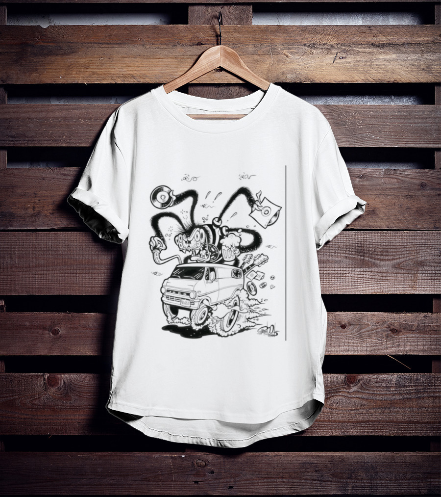 Spider 45 Fuzz Ford Tentacles Creature Adventure T-Shirt