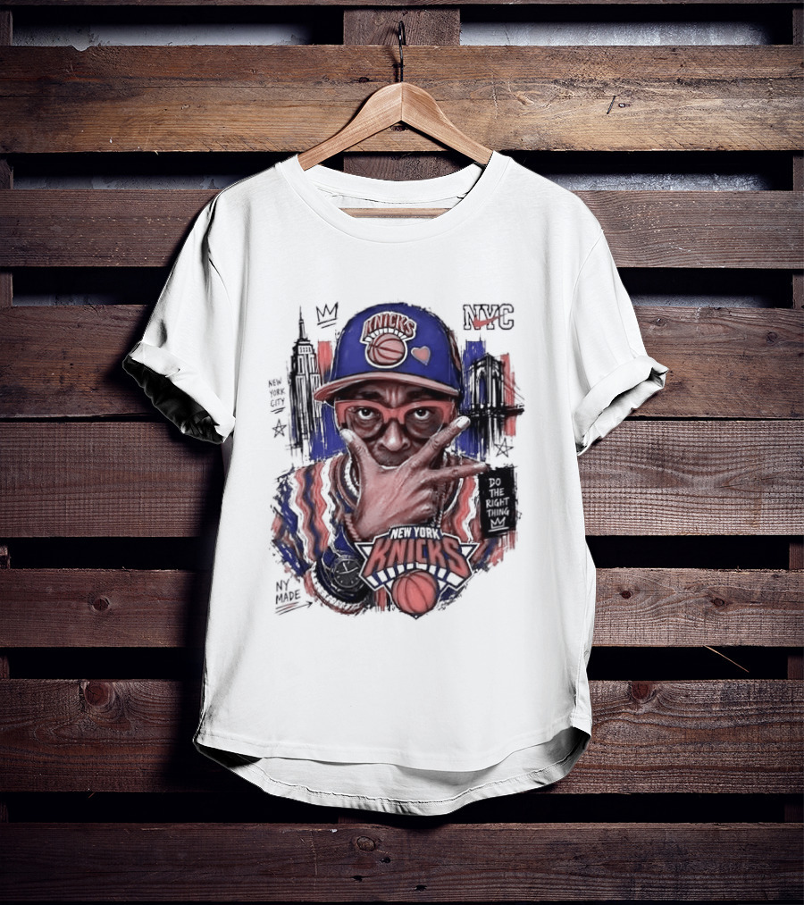 Spike Lee New York Knicks Do The Right Thing Madison Square Garden NYC Basketball T-Shirt