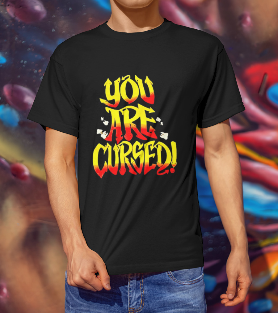 Danhausen You Are Cursed Bold Graffiti T-Shirt