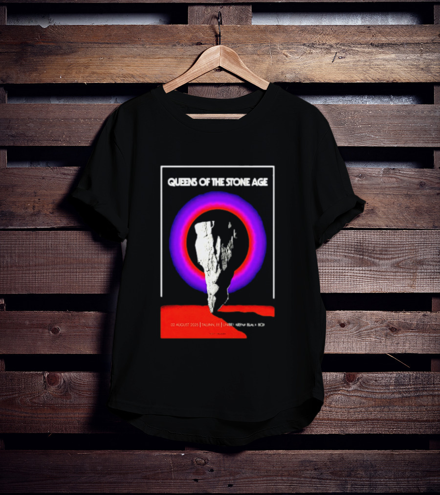 Queens Of The Stone Age 02 August 2025 Tallinn EE LHF Studio 47 Vintage Circle T-Shirt