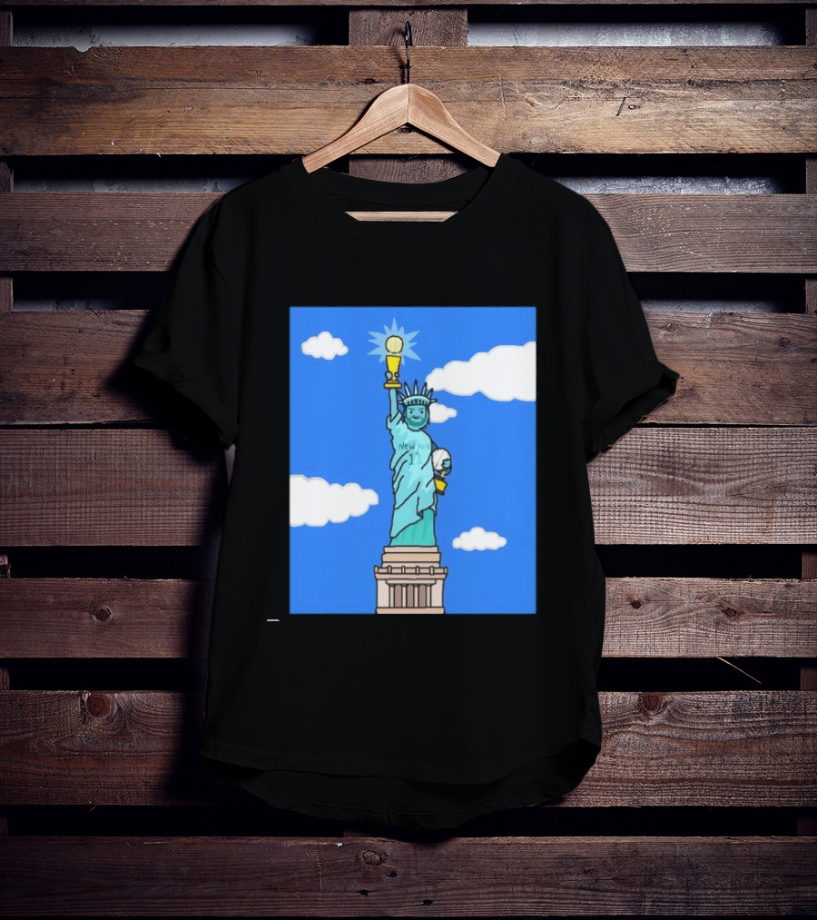 Jalen Brunson Statue Of Liberty New York 11 NBA Trophy T-Shirt