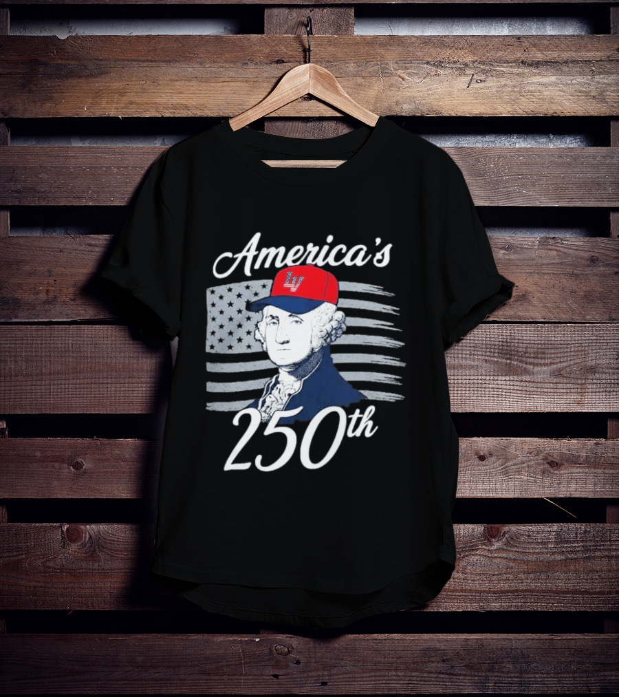 Las Vegas Aviators America's 250th George Washington LV Cap Navy T-Shirt