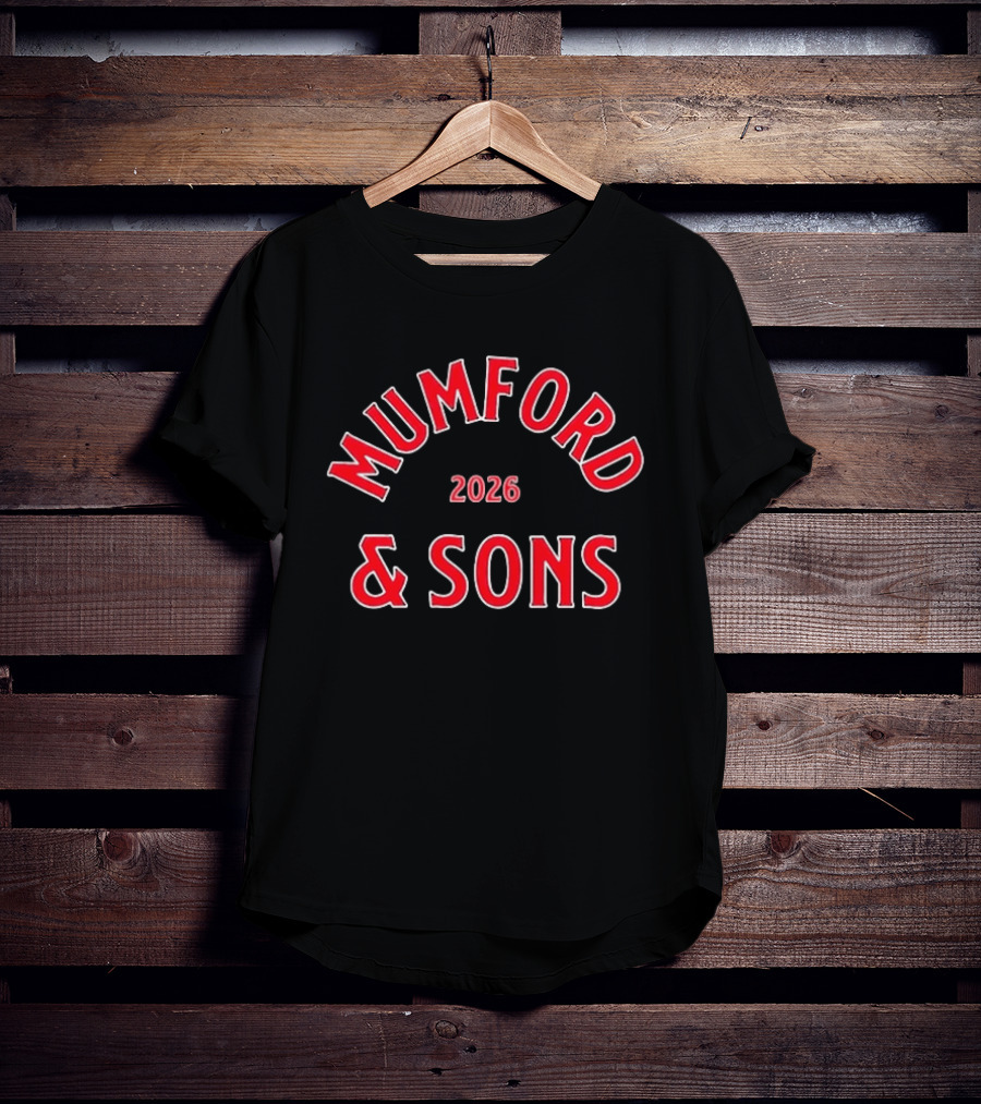 Mumford And Sons 2026 Tour June 22 Boston MA T-Shirt