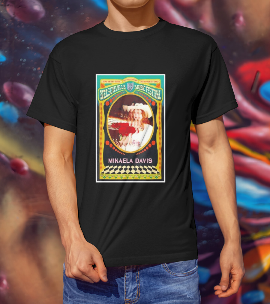 Nelsonville Music Festival 20th Anniversary Mikaela Davis June 18 21 2026 Nelsonville Ohio T-Shirt