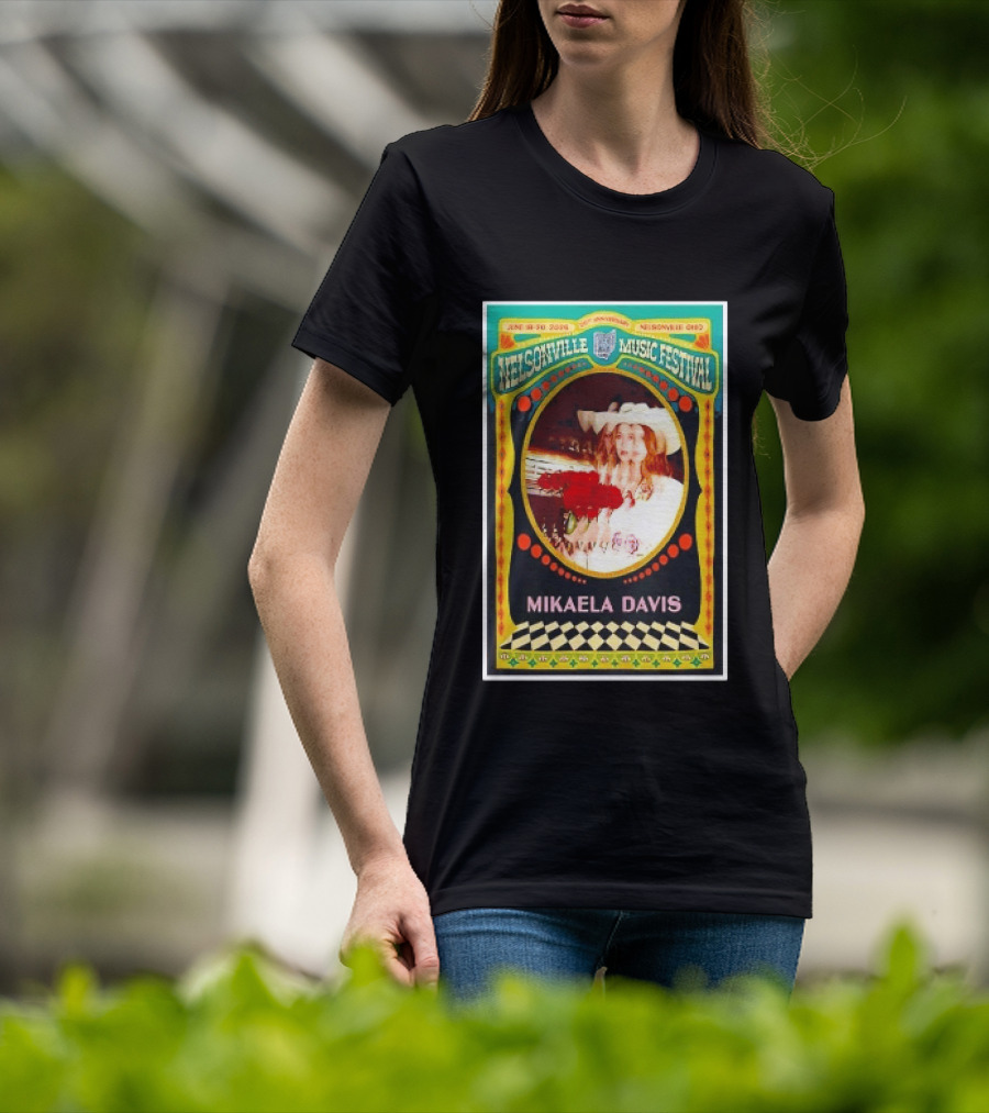 Nelsonville Music Festival 20th Anniversary Mikaela Davis June 18 21 2026 Nelsonville Ohio T-Shirt