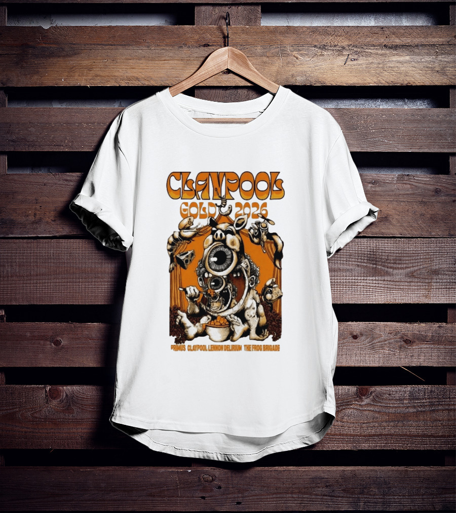 Claypool Cellar Door 2026 Primus Lennon Delirium Frog Brigade T-Shirt