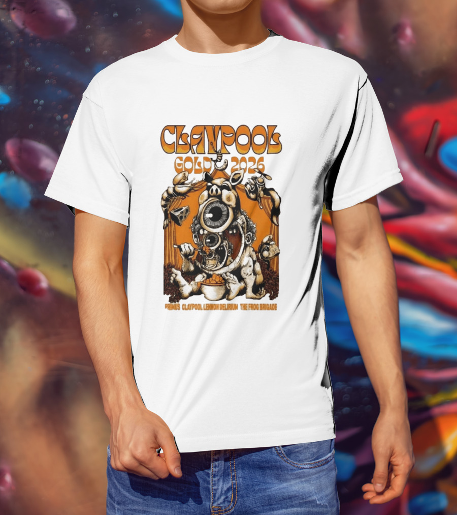 Claypool Cellar Door 2026 Primus Lennon Delirium Frog Brigade T-Shirt