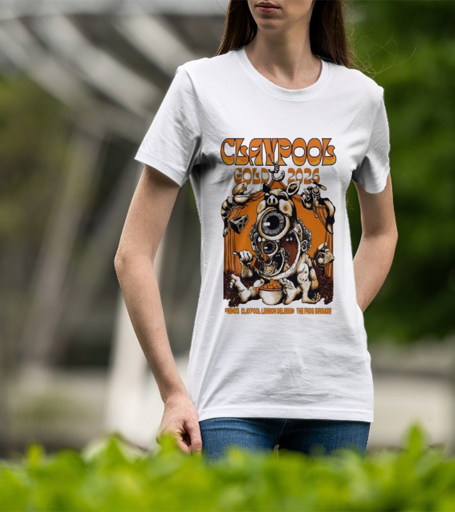 Claypool Cellar Door 2026 Primus Lennon Delirium Frog Brigade T-Shirt