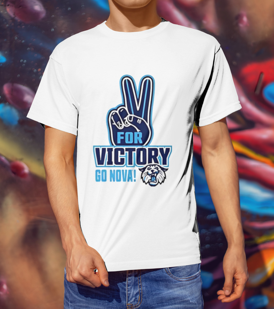 V For Victory Go Nova Wildcat T-Shirt