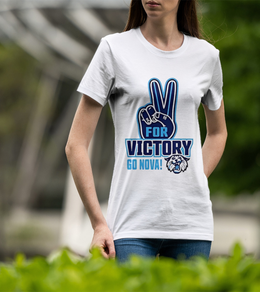 V For Victory Go Nova Wildcat T-Shirt