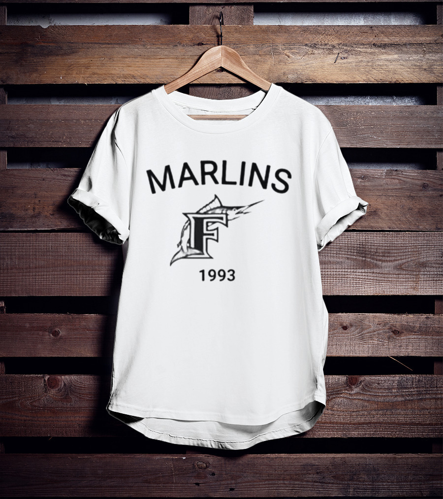 Marlins F 1993 Retro Vintage Baseball T-Shirt
