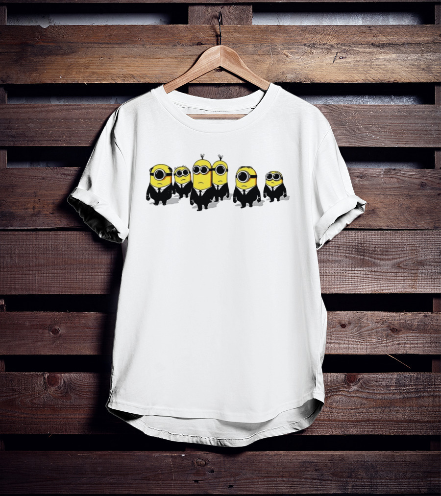 Minions Men In Black Movie Crossover Characters T-Shirt