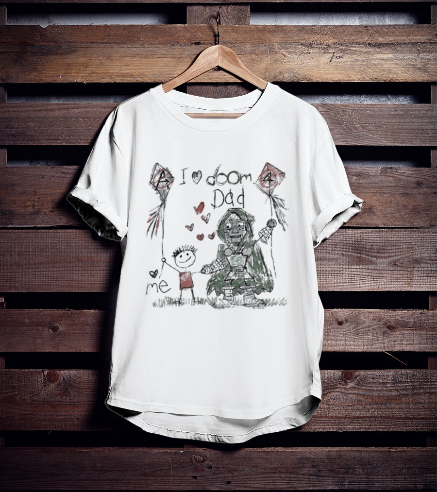 I Love Doom Dad Father's Day Gift Robert Downey Jr Doctor Doom T-Shirt