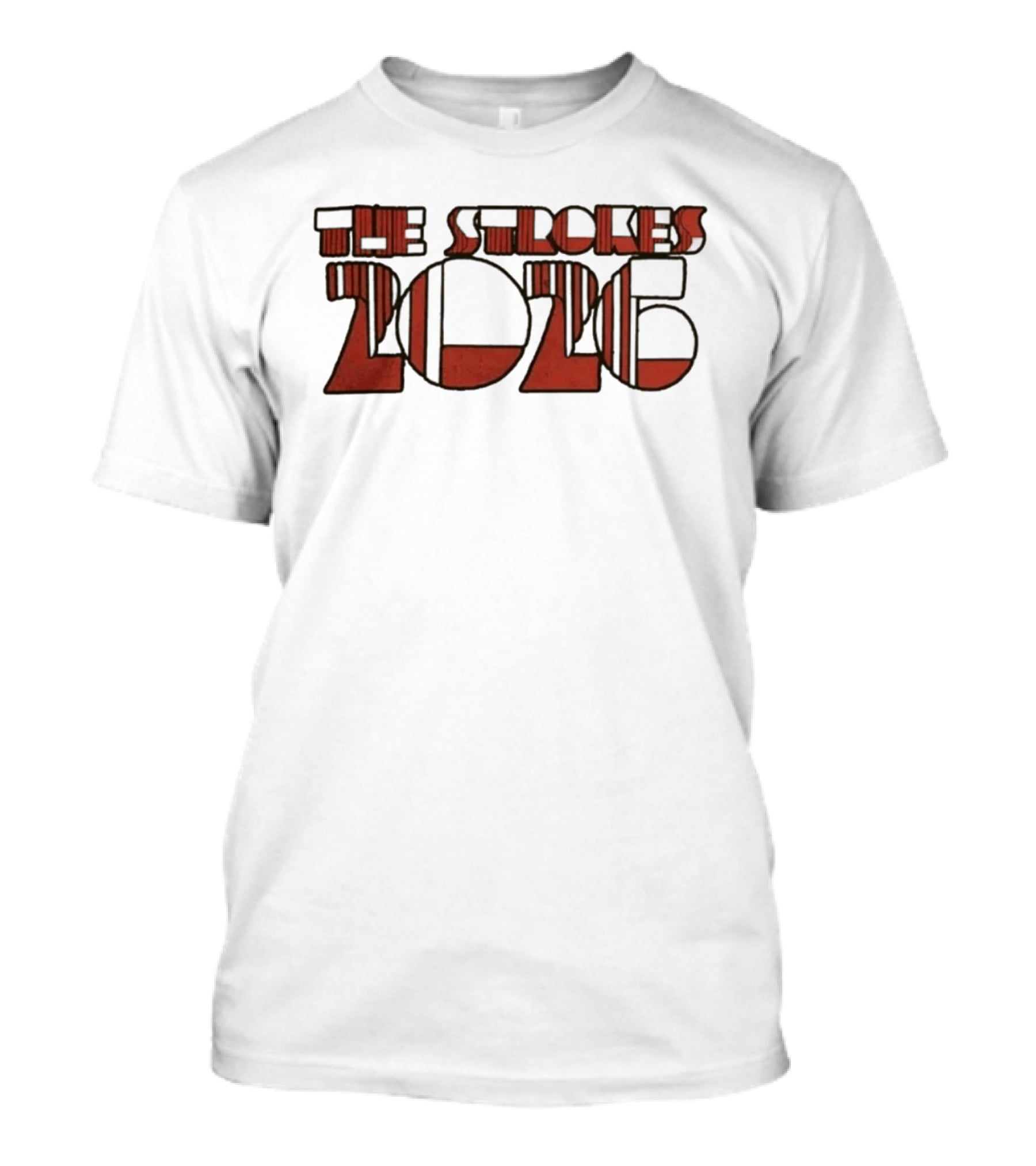 The Strokes 2026 Tour Vintage Red T-Shirt