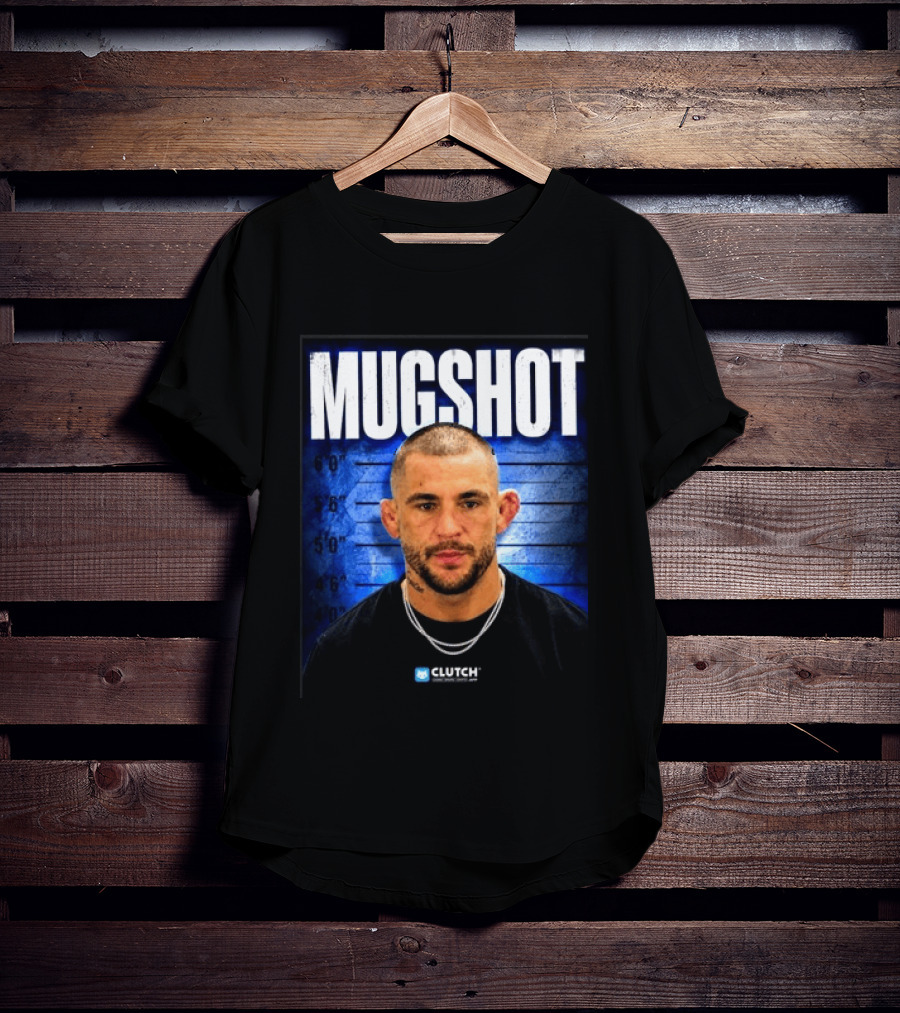 Dustin Poirier Pressure Makes Diamonds Shot Clutch Blue T-Shirt