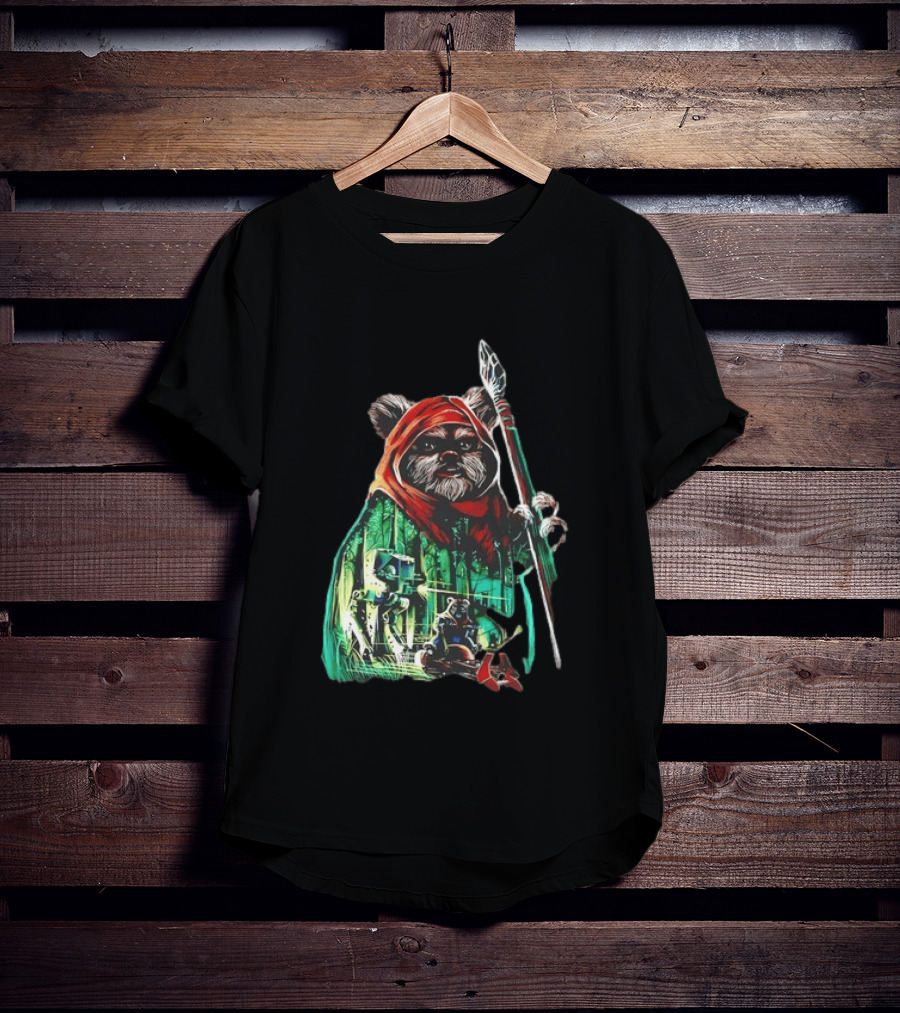 Wicket W Warrick Ewok Endor Defense Return Of The Jedi T-Shirt