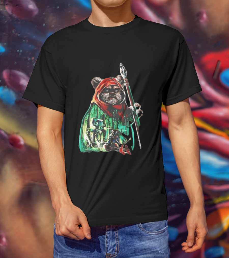 Wicket W Warrick Ewok Endor Defense Return Of The Jedi T-Shirt
