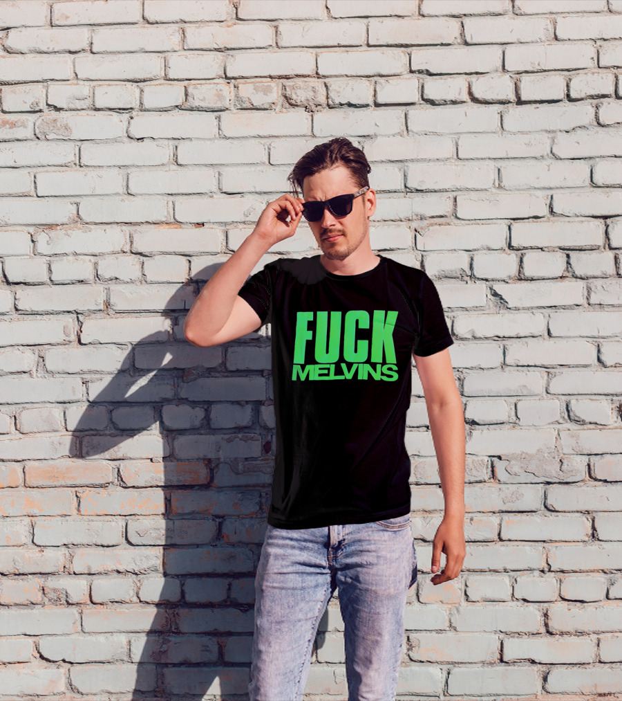 Fuck Melvins Bold Neon Green T-Shirt