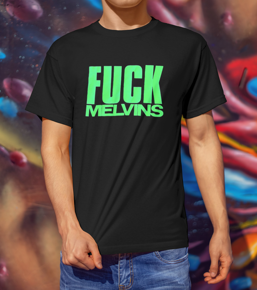 Fuck Melvins Bold Neon Green T-Shirt