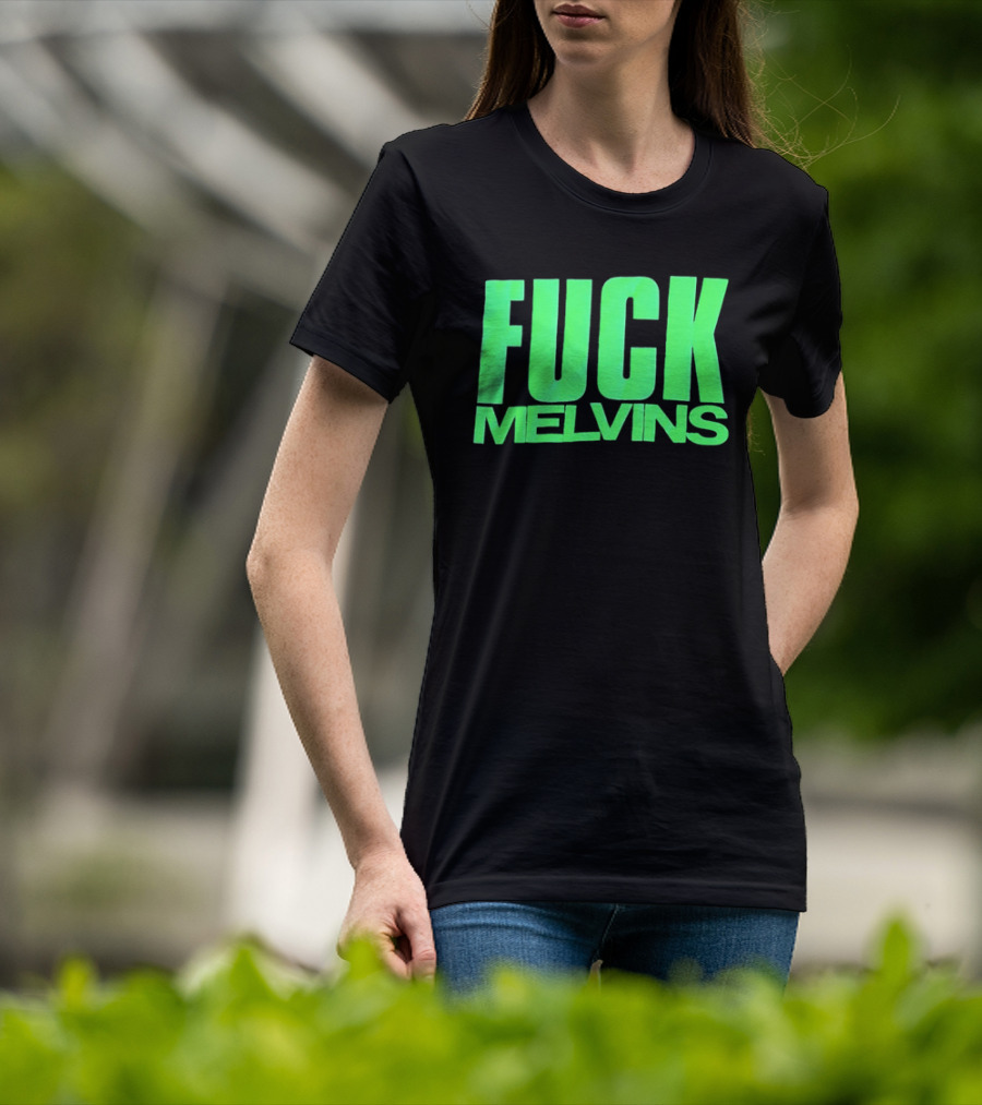 Fuck Melvins Bold Neon Green T-Shirt