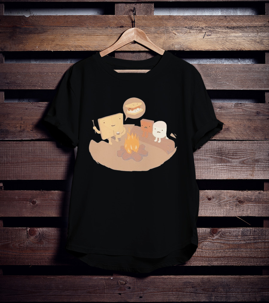 S'mores Characters Camping Fun Leo Dooley Lab Rats T-Shirt