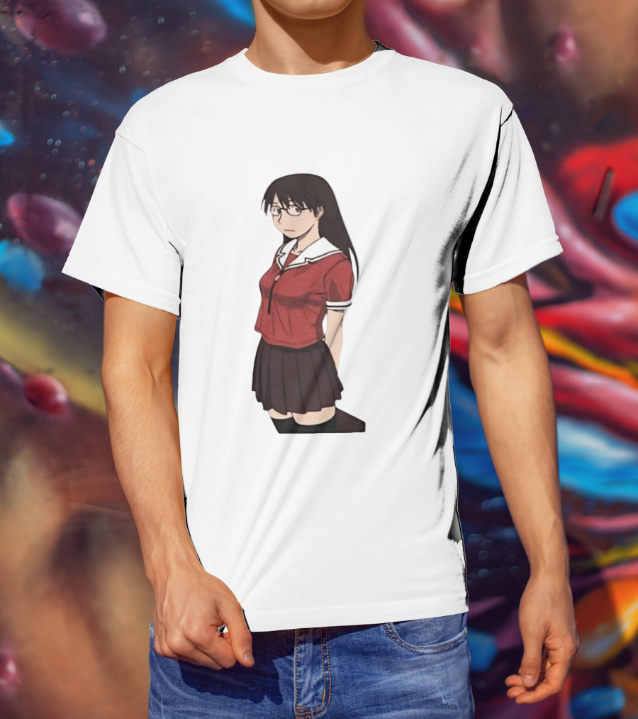 Azumanga Daioh Anime Yomi Character Red Outfit T-Shirt