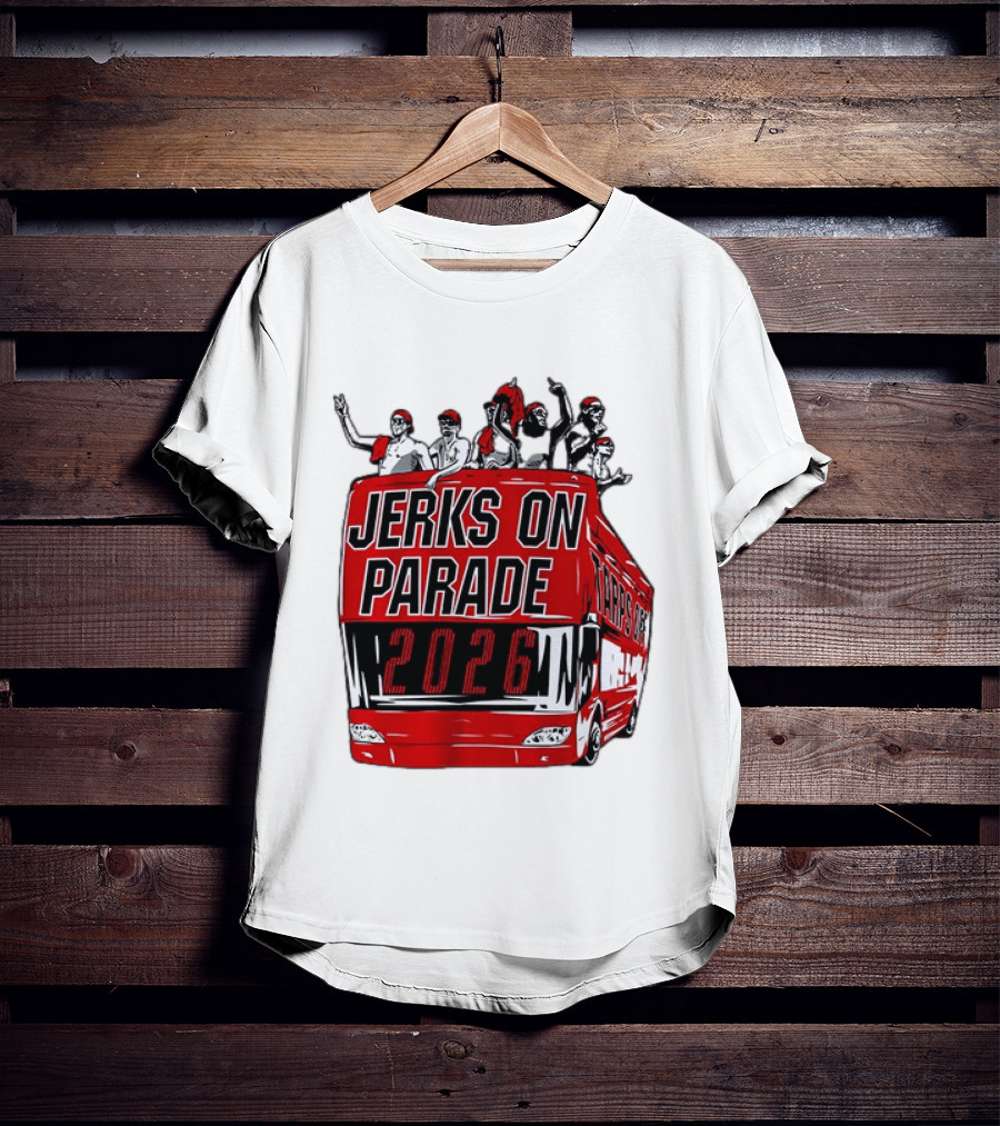 Jerks On Parade 2026 Carolina Hurricanes NHL Bus Fan Celebration T-Shirt