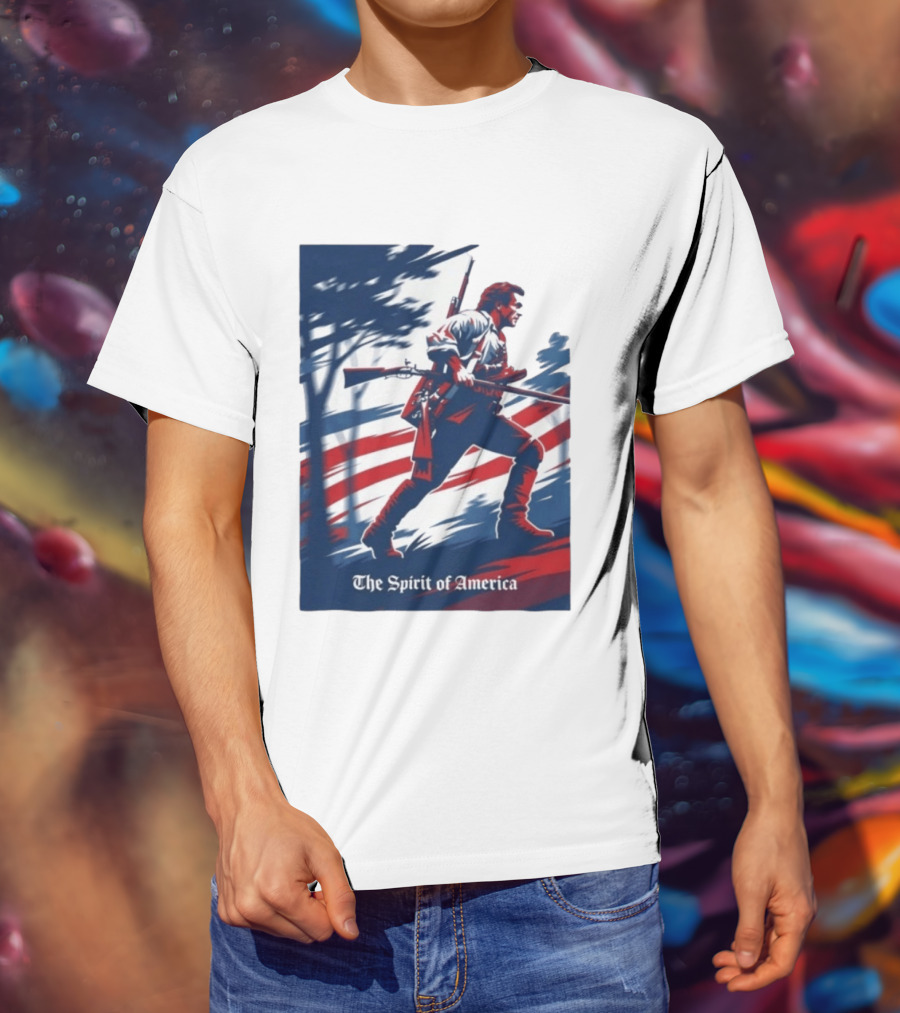 The Spirit Of America Benjamin Martin The Patriot Revolutionary T-Shirt