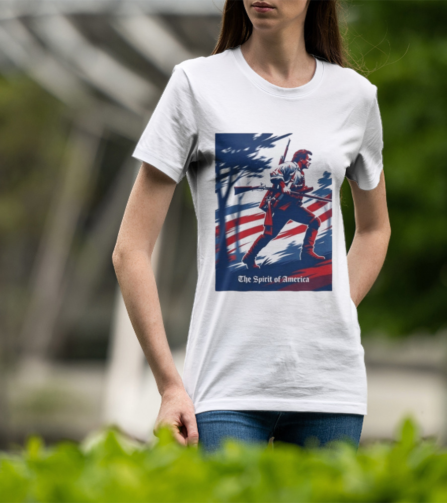 The Spirit Of America Benjamin Martin The Patriot Revolutionary T-Shirt